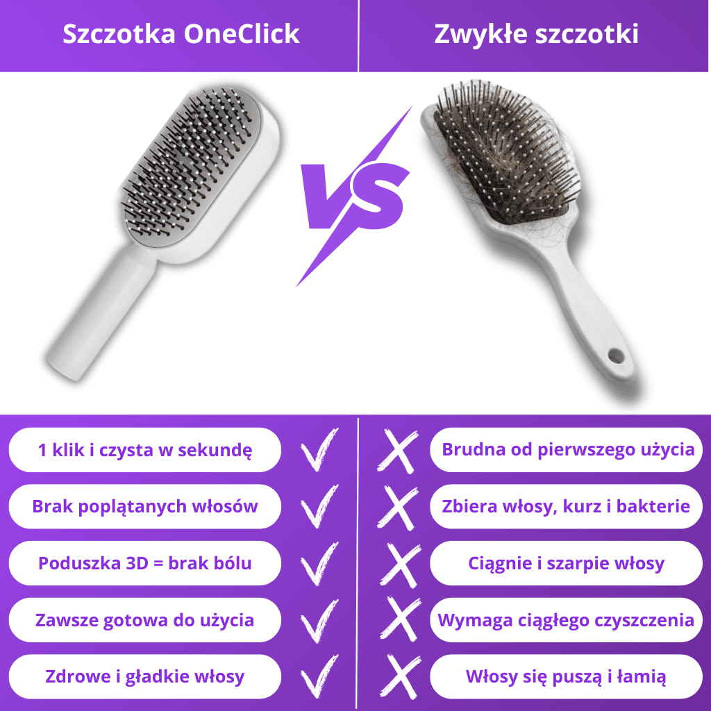 SPRAWDŹ CO WYRÓŻNIA NASZ PRODUKT NA TLE ZWYKŁYCH SZCZOTEK